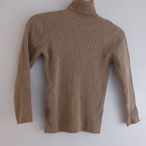 BCBG Maxazria gold turttle neck sweater size M